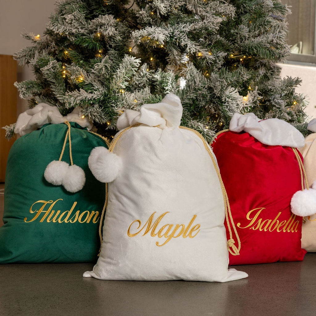 velvet santa sacks