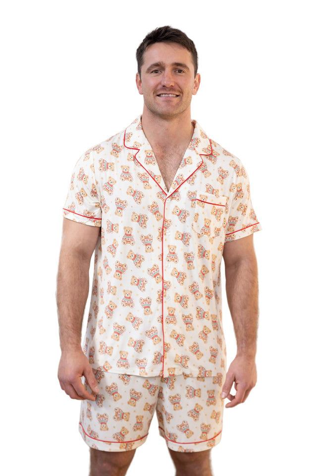 Men's Luxe Bamboo Cosy Cub Christmas Pyjamas