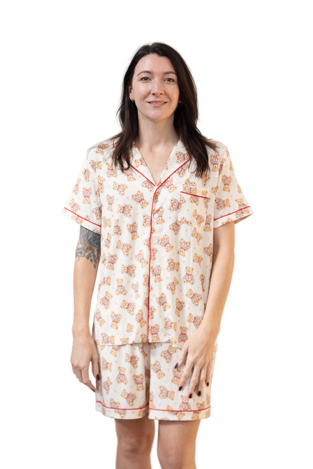 Women's Luxe Bamboo Cosy Cub Christmas Pyjamas