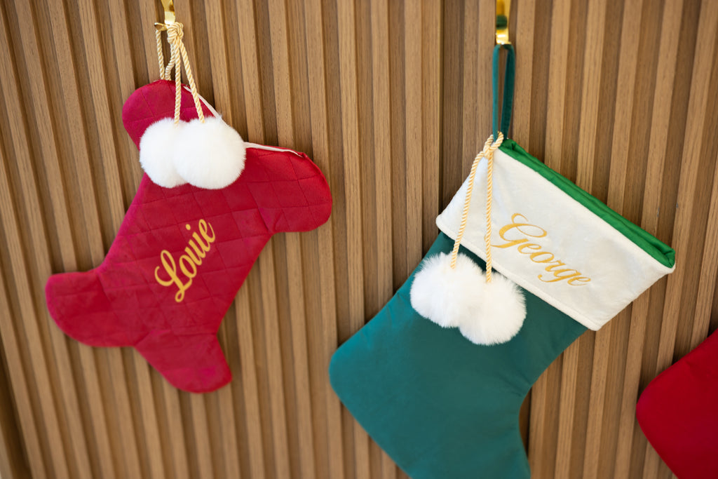 embroidered santa sacks