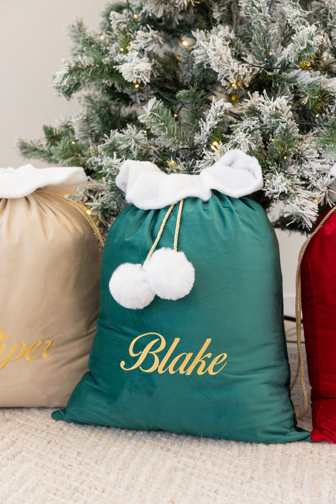 personalised christmas santa sacks