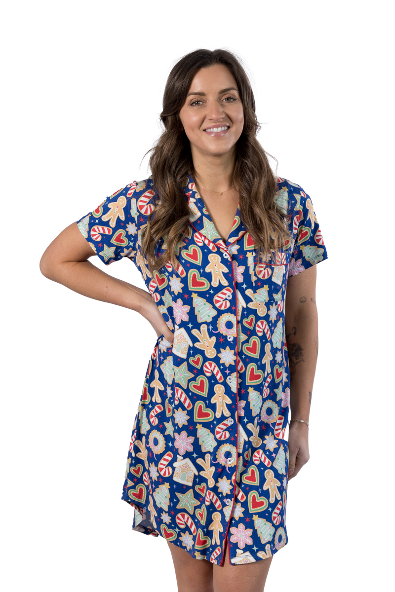 Jumbers Robe Cut Women's Gingerbread Christmas Nightie | Christmas Jumpers NZ ...