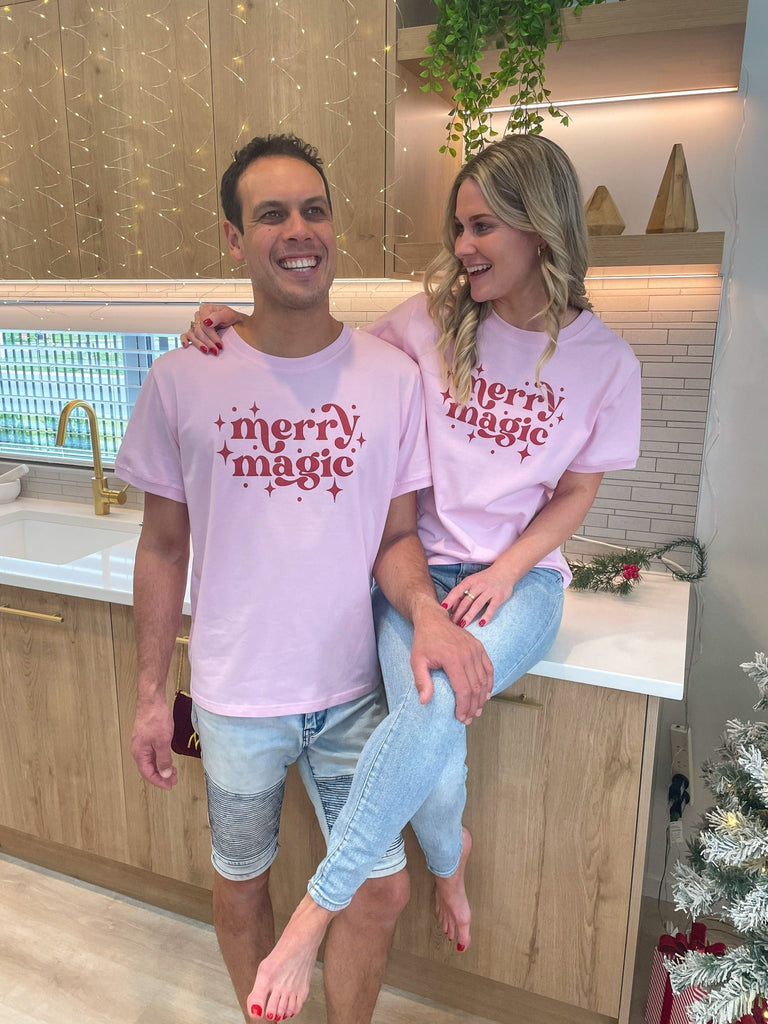 couples matching christmas t-shirts