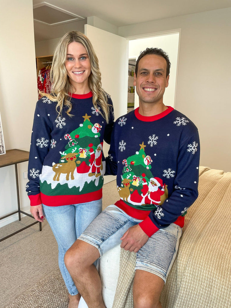 matching light up christmas jumpers