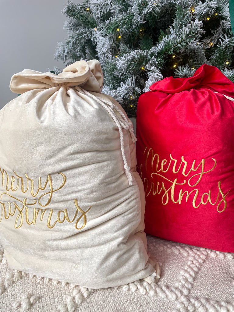 boutique christmas sacks