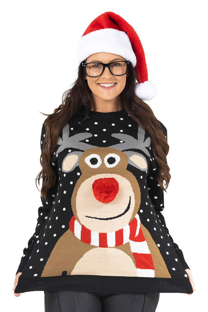 womens rudolph christmas jumper